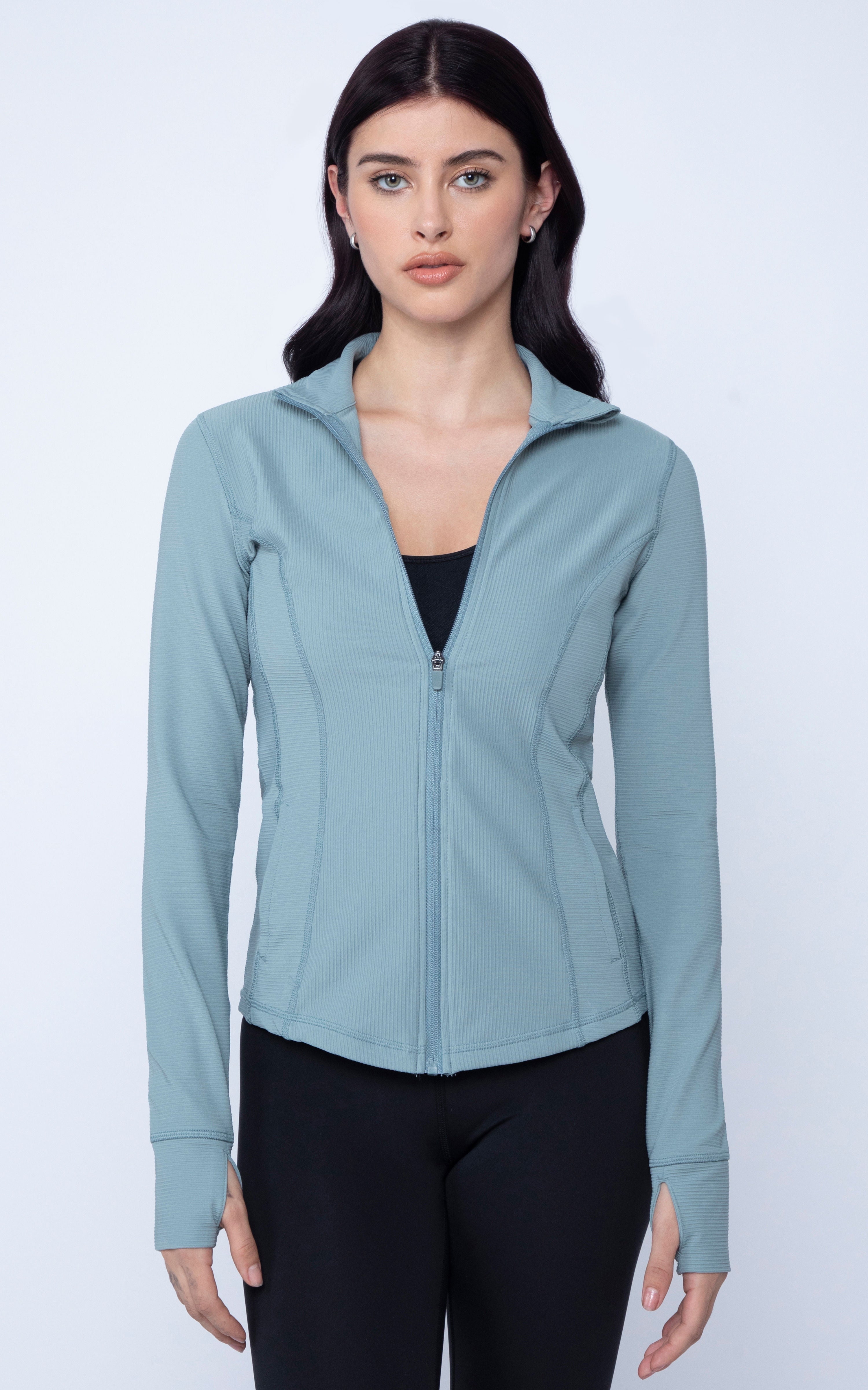 Interlink Ribbed Princess Seam Performance Jacket - 90 Degree by Reflex