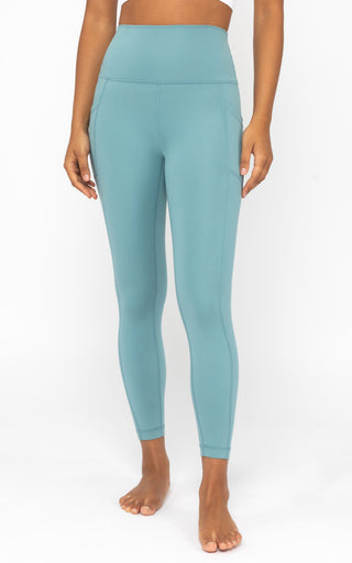 Lux Elastic Free High Waist Side Pocket 7/8 Ankle - 90 Degree by Reflex