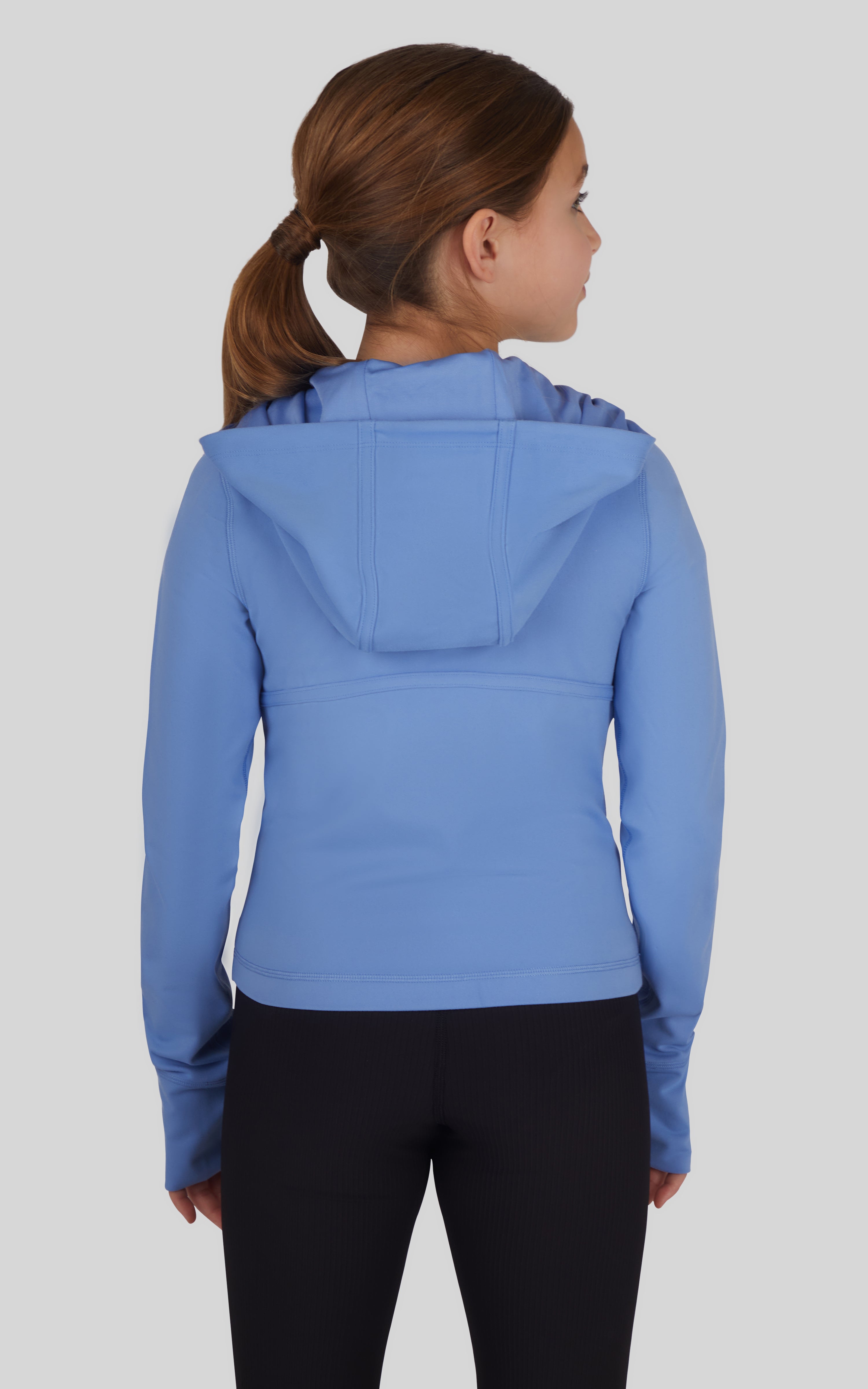 Girls Lux Full Zip Hooded Jacket - 90 Degree by Reflex