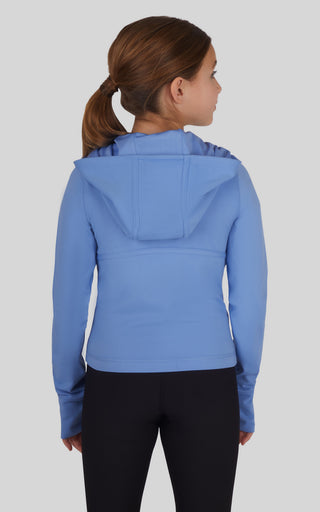 Girls Lux Full Zip Hooded Jacket - 90 Degree by Reflex
