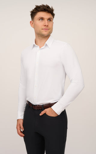 Mens Ultimate Button Down Performance Shirt - 90 Degree by Reflex