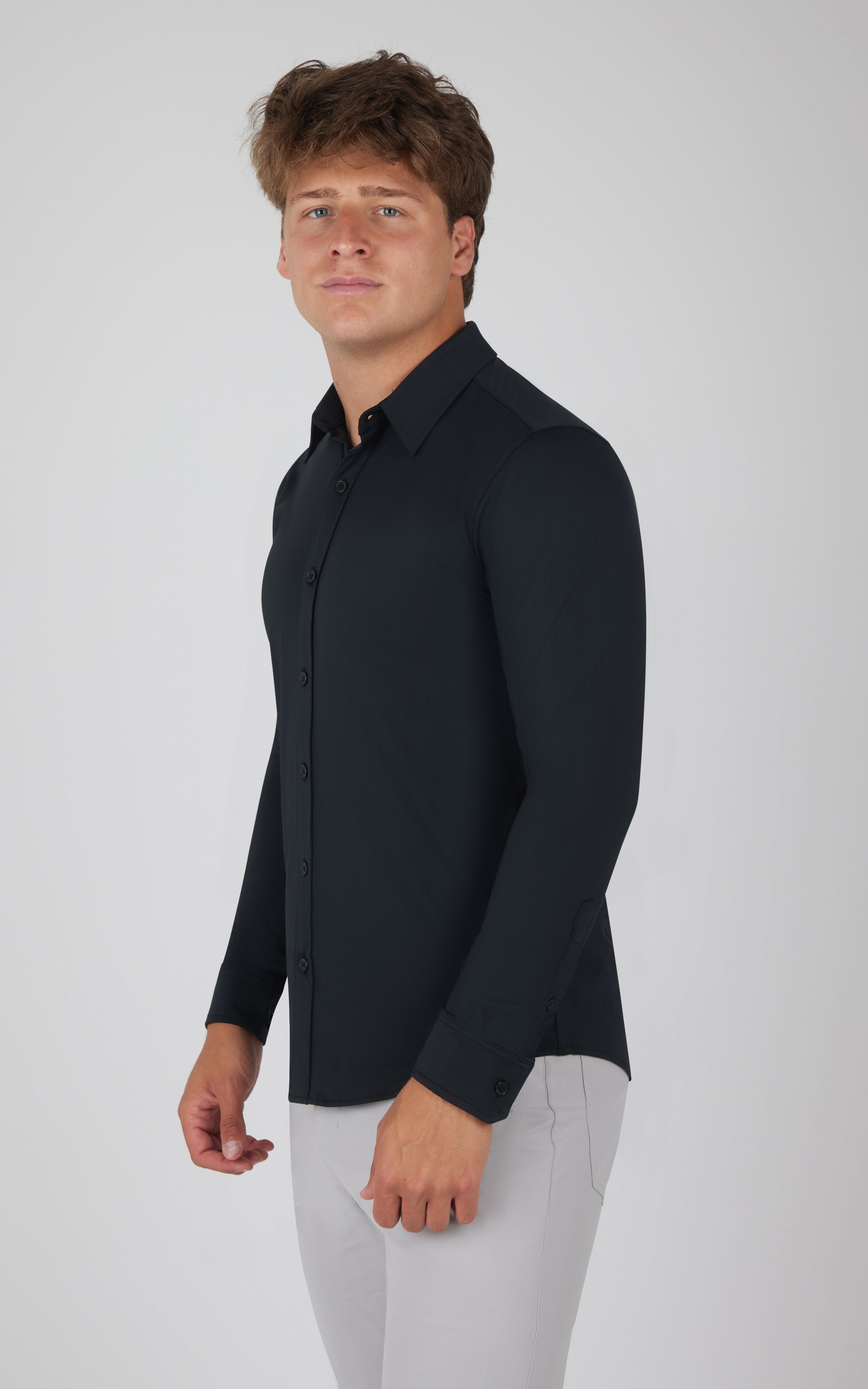 Mens Ultimate Button Down Performance Shirt - 90 Degree by Reflex