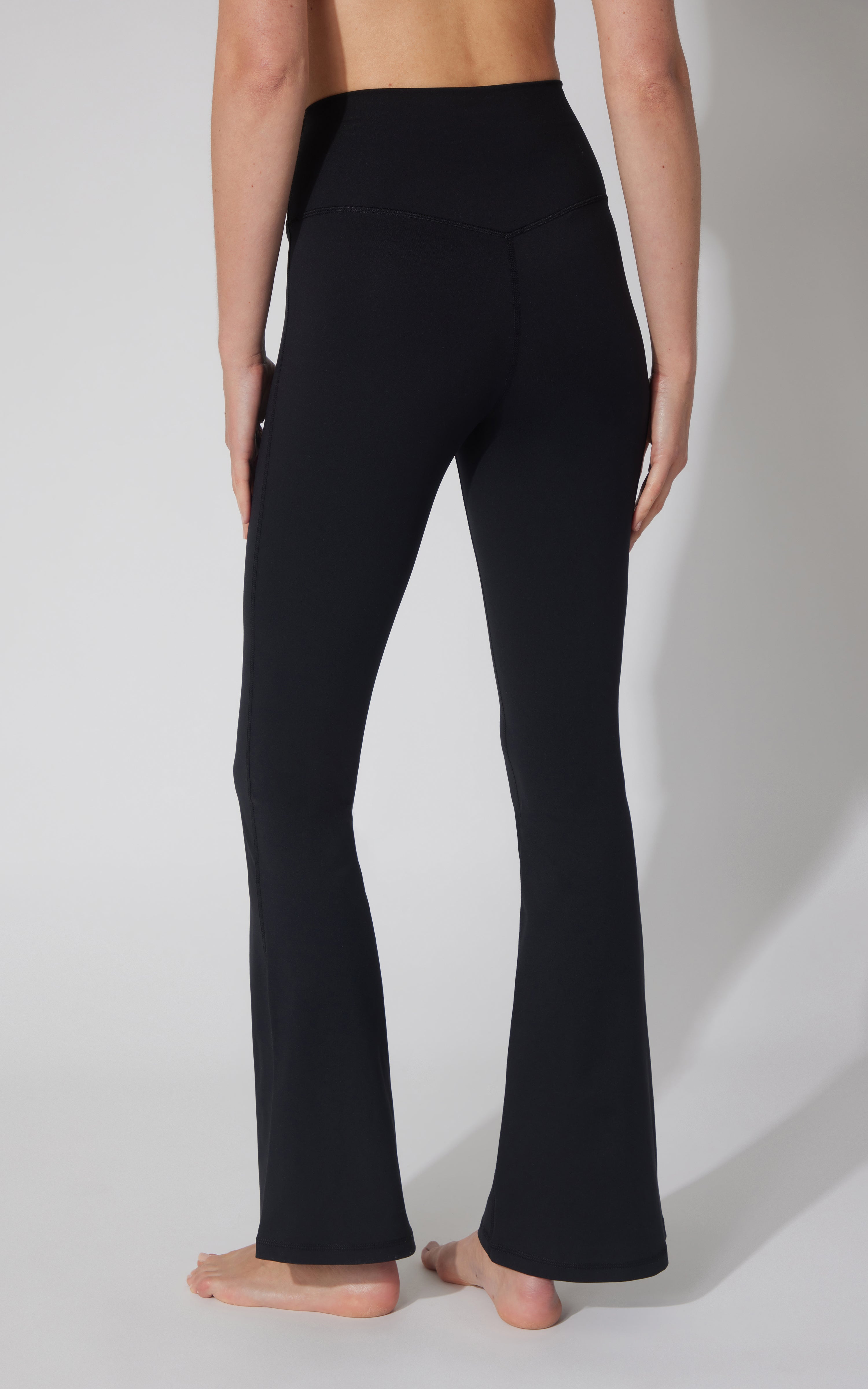 Lux Madison Crossover Elastic Free Waist 31 1/2 inch Flare Leg Pant - 90 Degree by Reflex