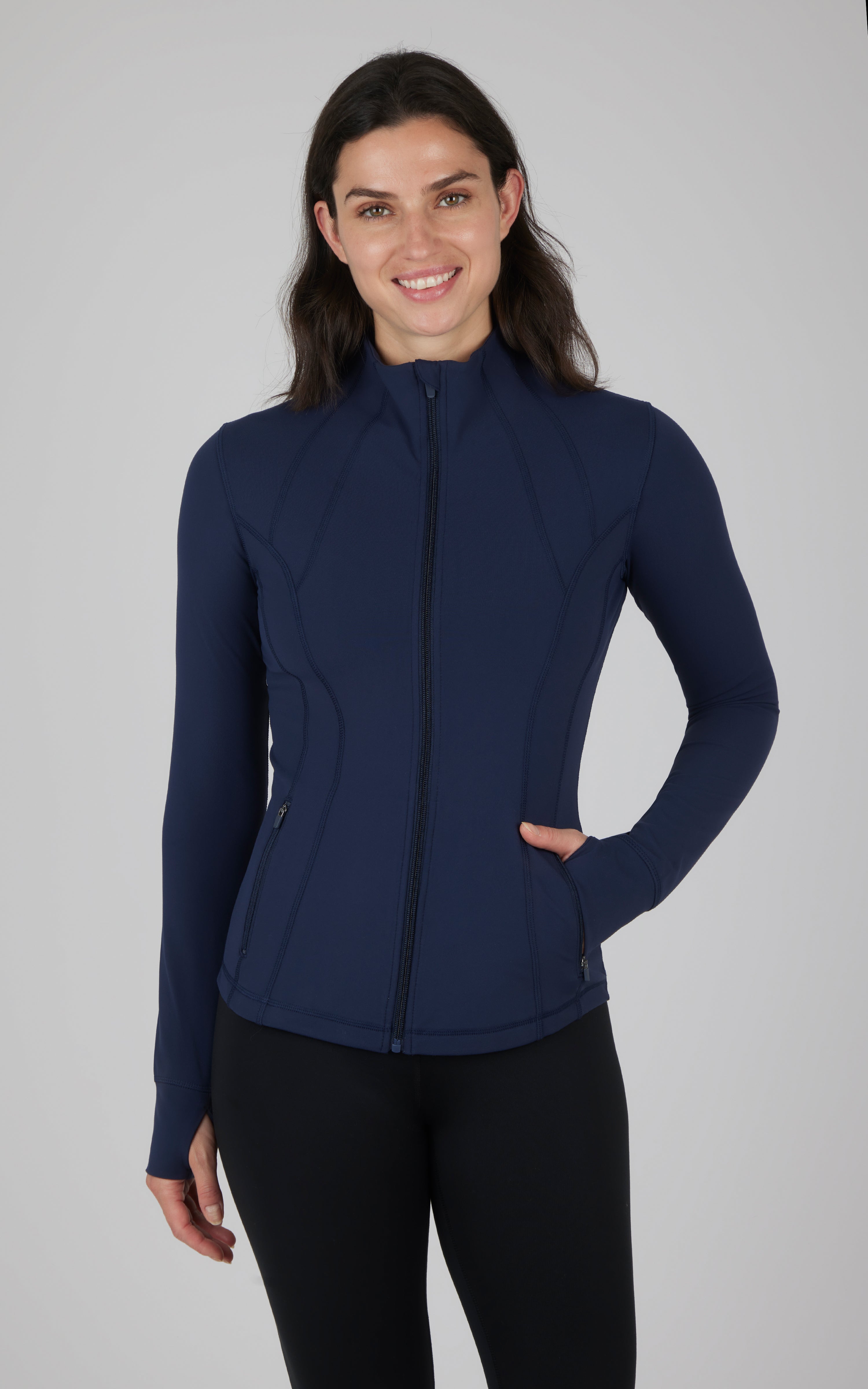 Nude Tech Jetsetter Full Zip Performance Jacket - 90 Degree by Reflex
