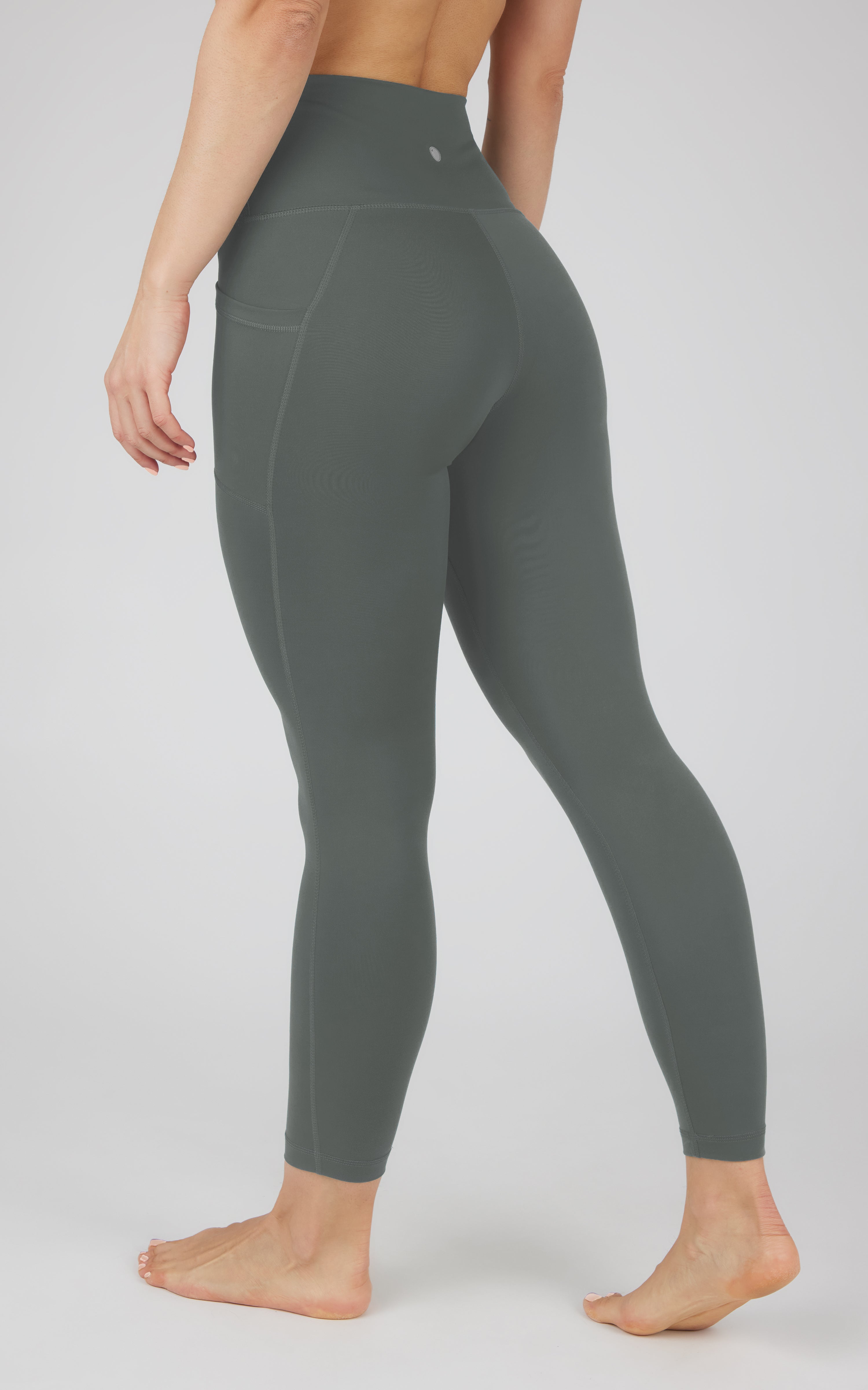 Lux Elastic Free High Waist Side Pocket 7/8 Ankle - 90 Degree by Reflex