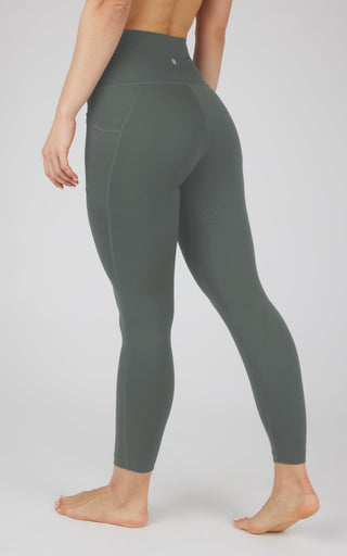 Lux Elastic Free High Waist Side Pocket 7/8 Ankle - 90 Degree by Reflex