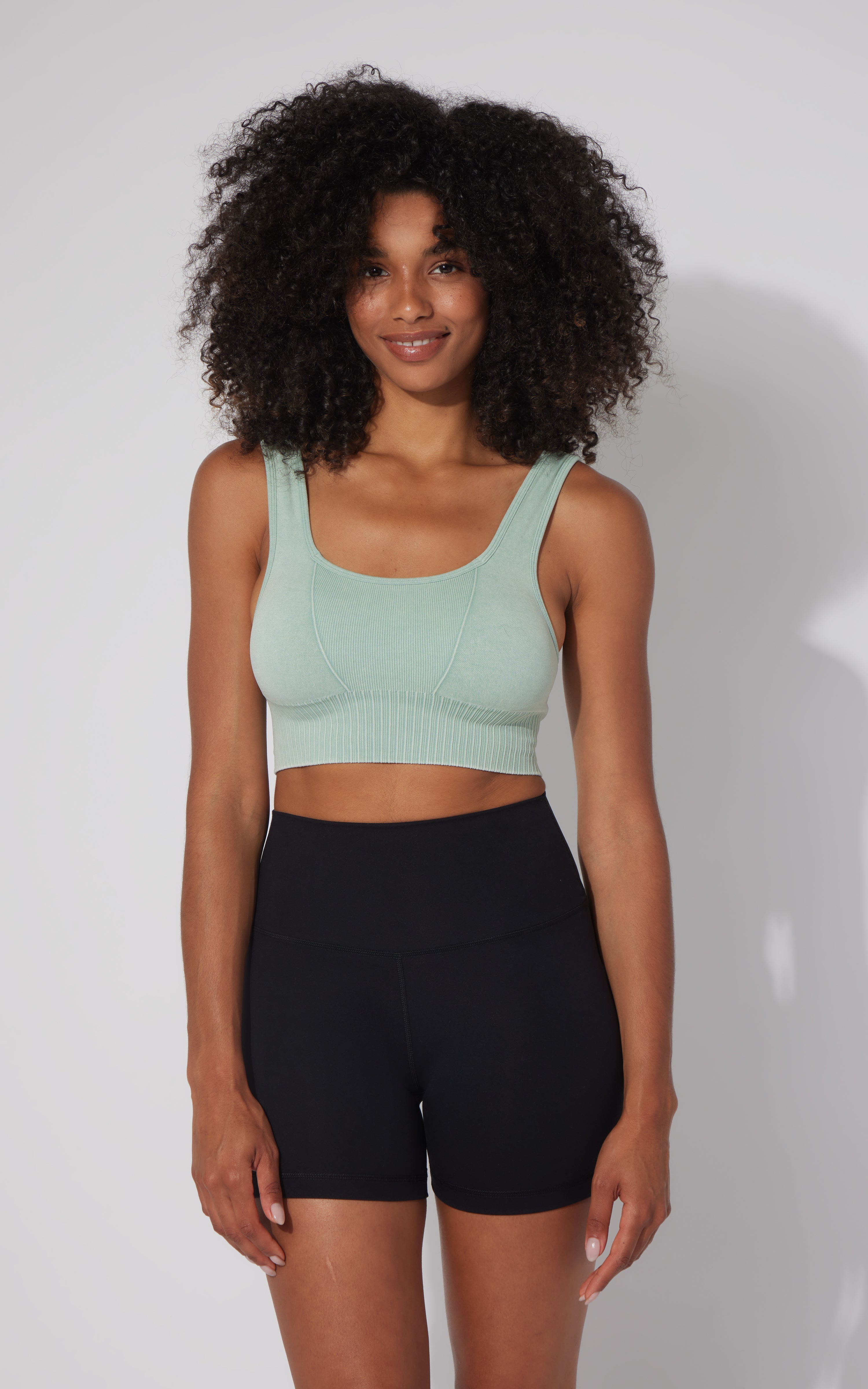 2 PK Stonewash Seamless Bra Tank - 90 Degree by Reflex