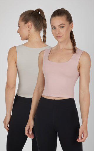 2 PK Seamless Meet and Greet Tank -Our Cafe Story - 90 Degree by Reflex