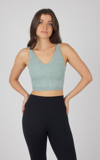 2 PK Stone Wash V-Neck Tank - Our Stone Story - 90 Degree by Reflex