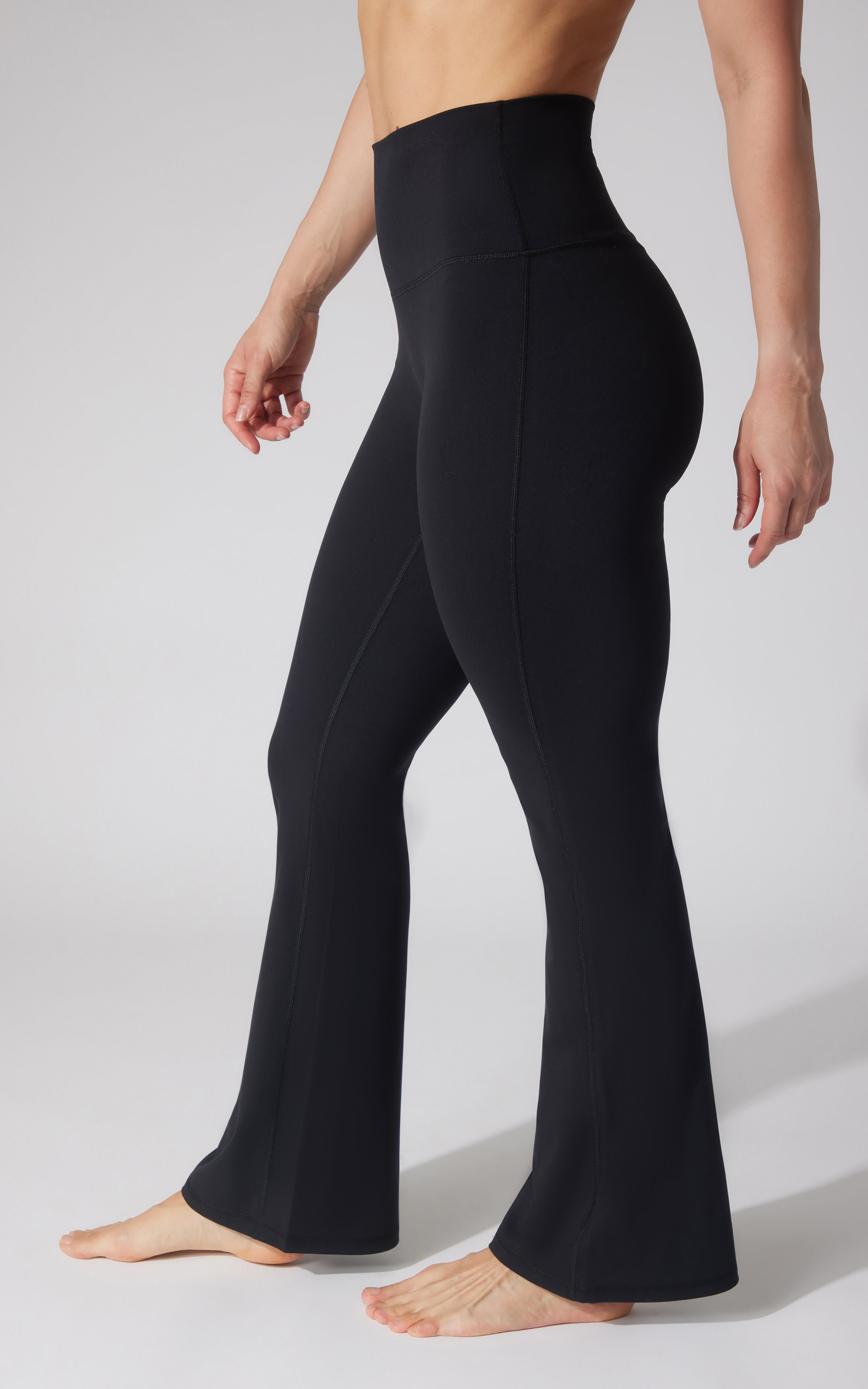 Lux Hudson Elastic Free V-Back 7/8 Flare Pant - 90 Degree by Reflex