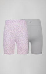 Girls 2 PK Interlock Side Pocket + Basic Bike Short - 90 Degree by Reflex