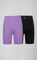 Girls 2 PK Interlock Side Pocket + Basic Bike Short - 90 Degree by Reflex