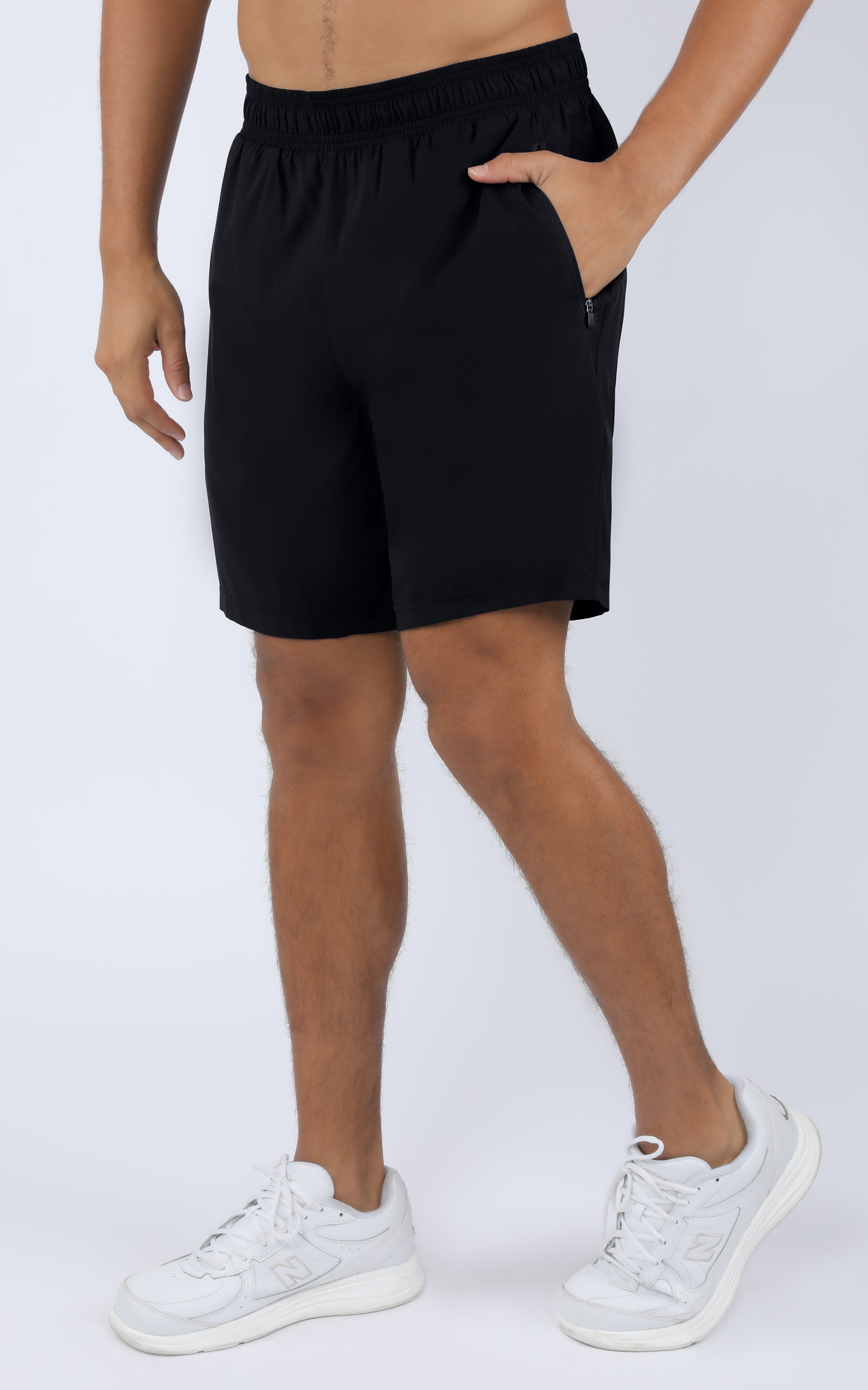 Mens Woven Shorts with Zipper Pockets