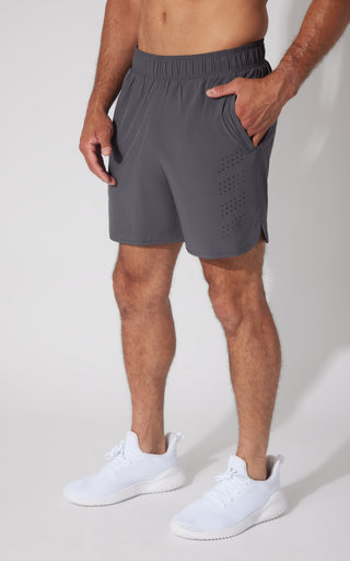 Mens Woven Compass 7" Short
