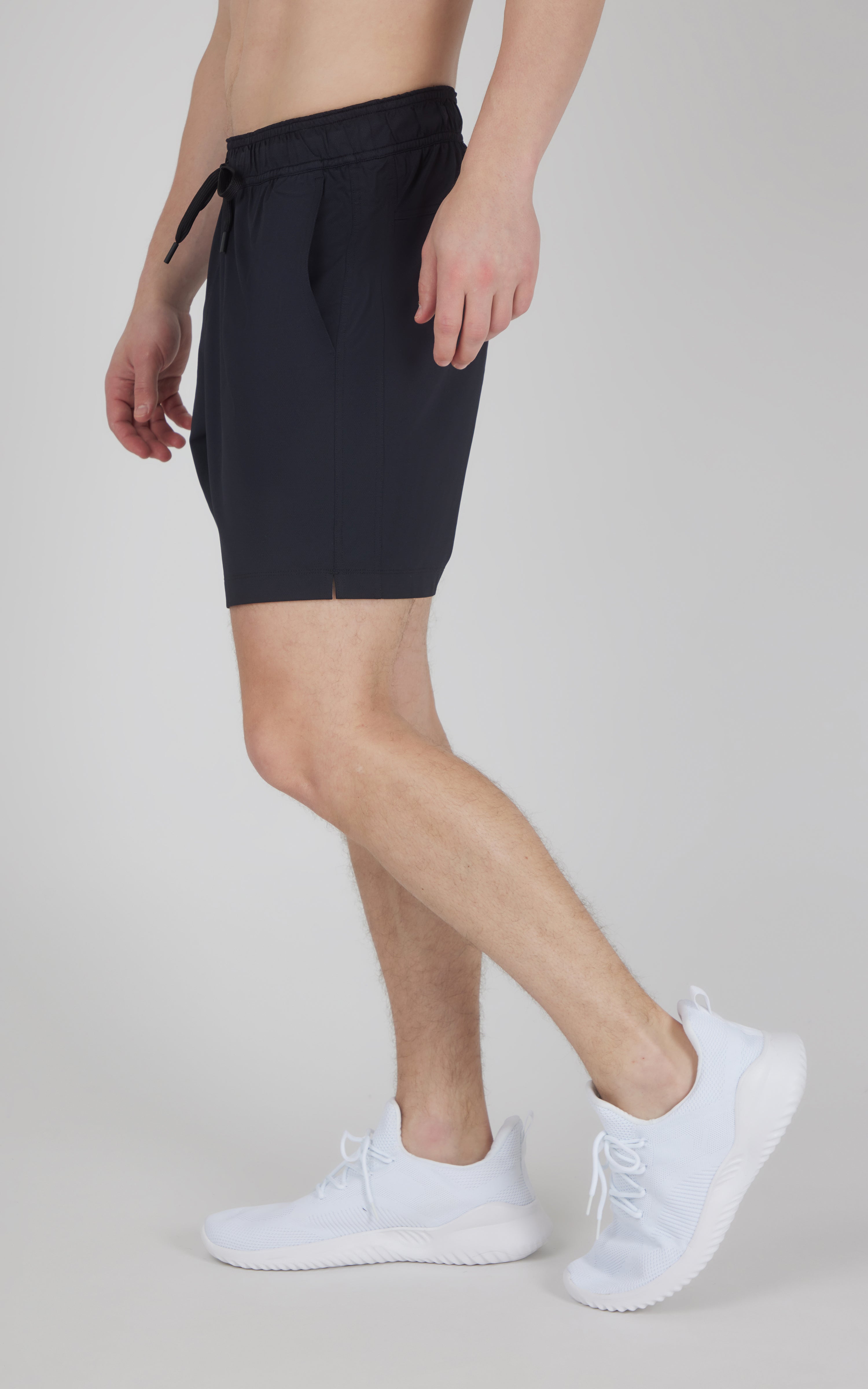 Mens Knit Stretch Pique Power 7" Shorts