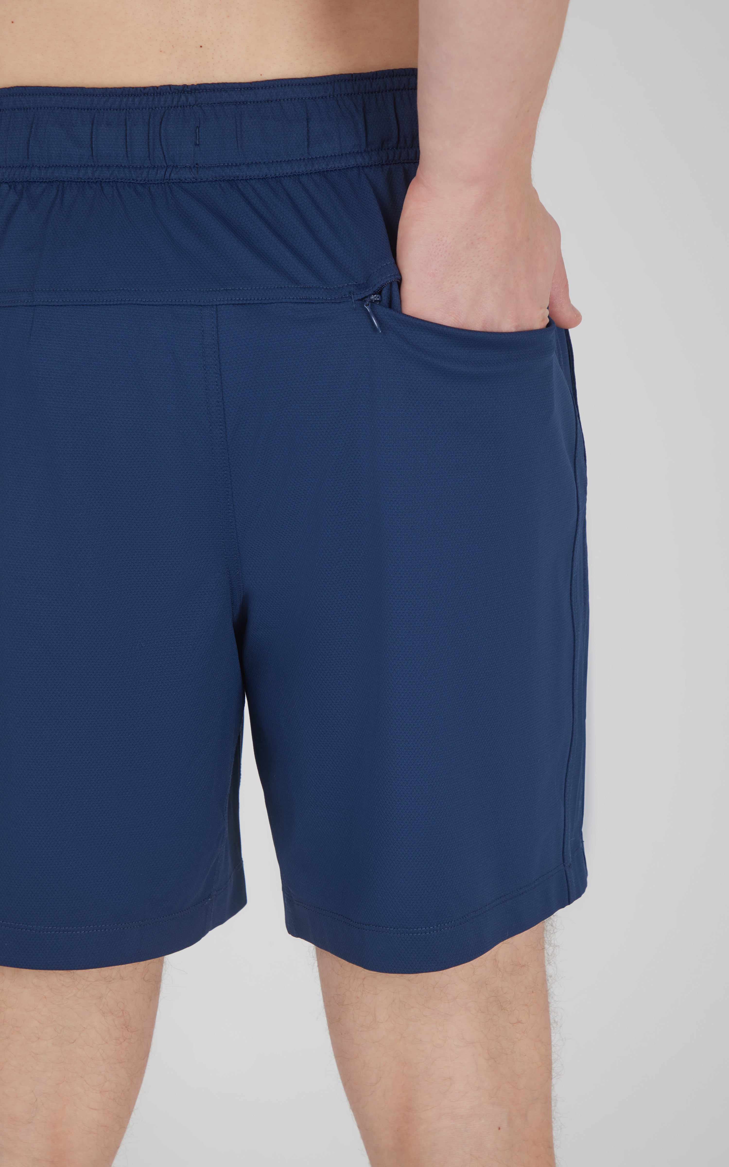 Mens Knit Stretch Pique Power 7" Shorts