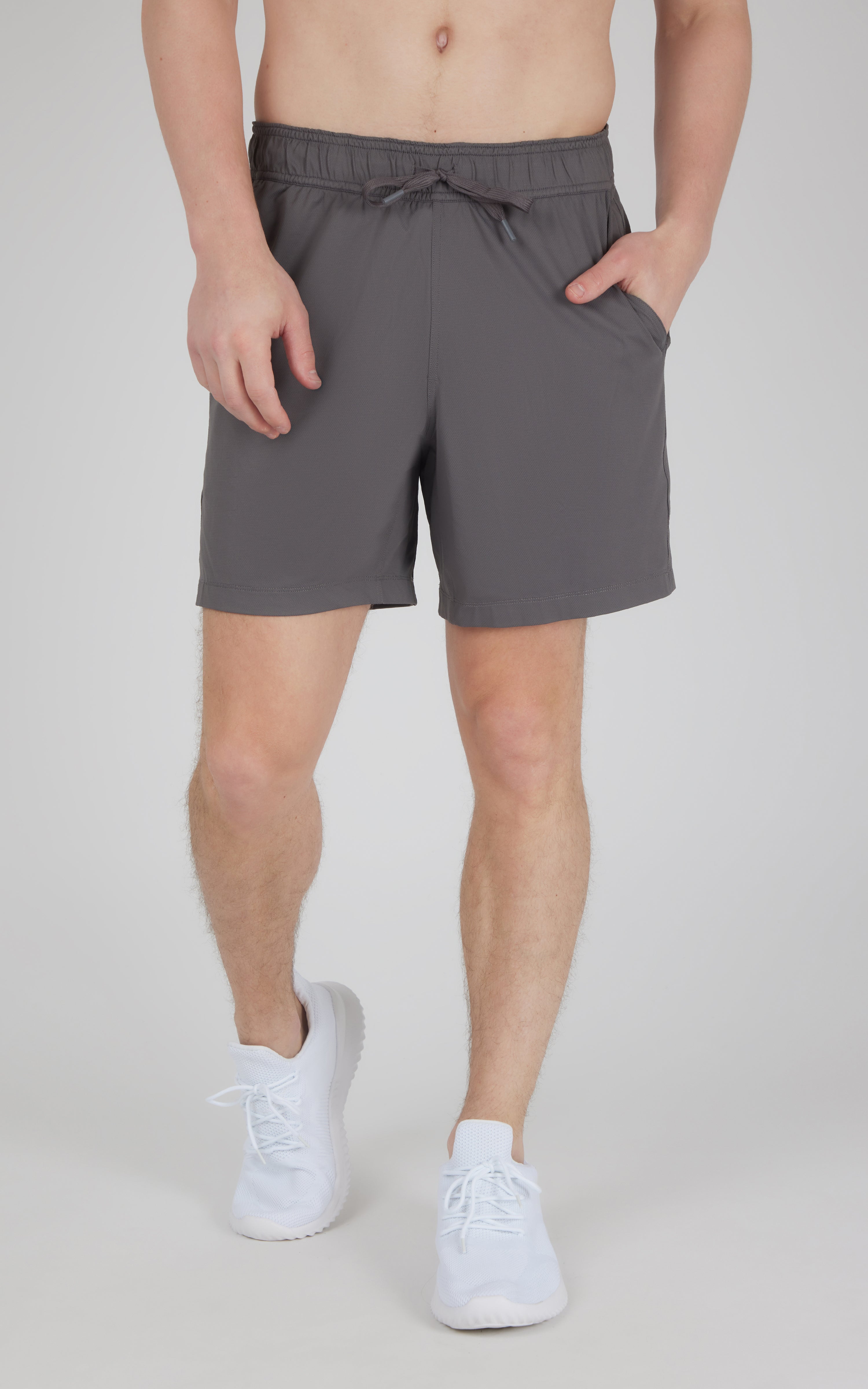 Mens Knit Stretch Pique Power 7" Shorts