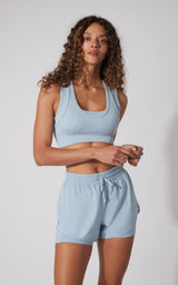 Lightstreme 2-in-1 Running Shorts with Drawstring - 90 Degree by Reflex