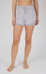 Lightstreme 2-in-1 Running Shorts with Drawstring - 90 Degree by Reflex