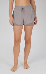 Lightstreme 2-in-1 Running Shorts with Drawstring - 90 Degree by Reflex