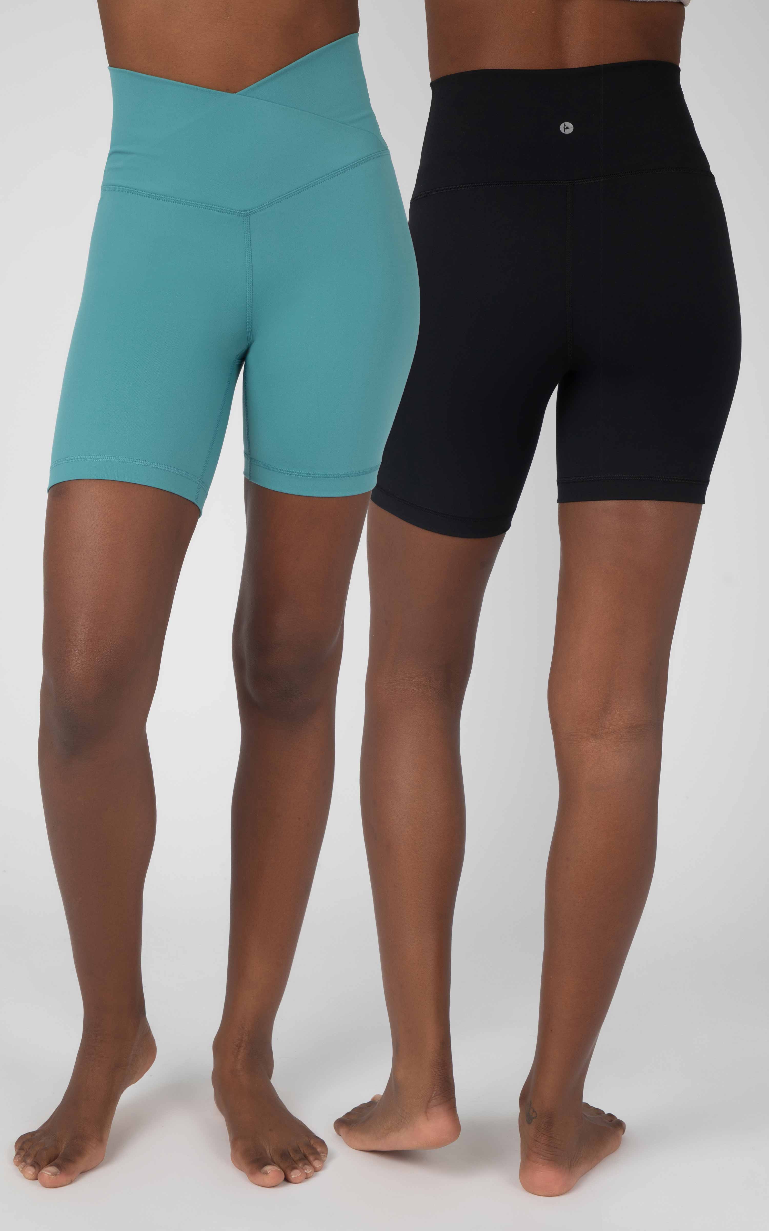 2 Pack Lux Crossover High Waist and Classic Waist 7" Bike Shorts