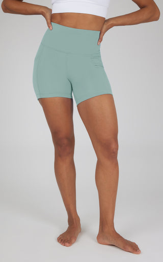 2 Pack Wonderlink Elastic Free Waist 5" Side Pocket Short and  Basic Short