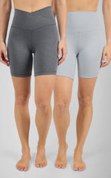 2 PK Wonderlink Crossover Waist and Classic 7" Bike Short