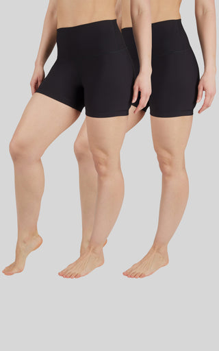 2 PK Ribbed Elastic Free 5" Short