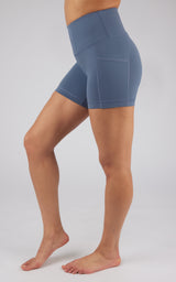 Lux Tribeca 5" High Waist Side Pocket Bike Short - 90 Degree by Reflex