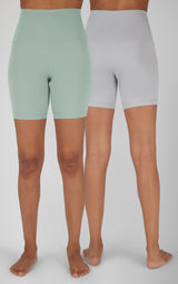 2 PK Lux 7" Super High Waist Bike Short - 90 Degree by Reflex