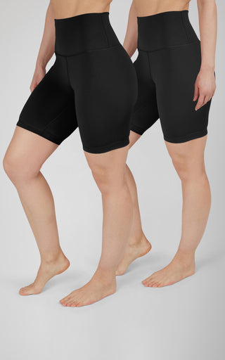 2 PK Lux Super Hi Rise 7" Classic Biker Short