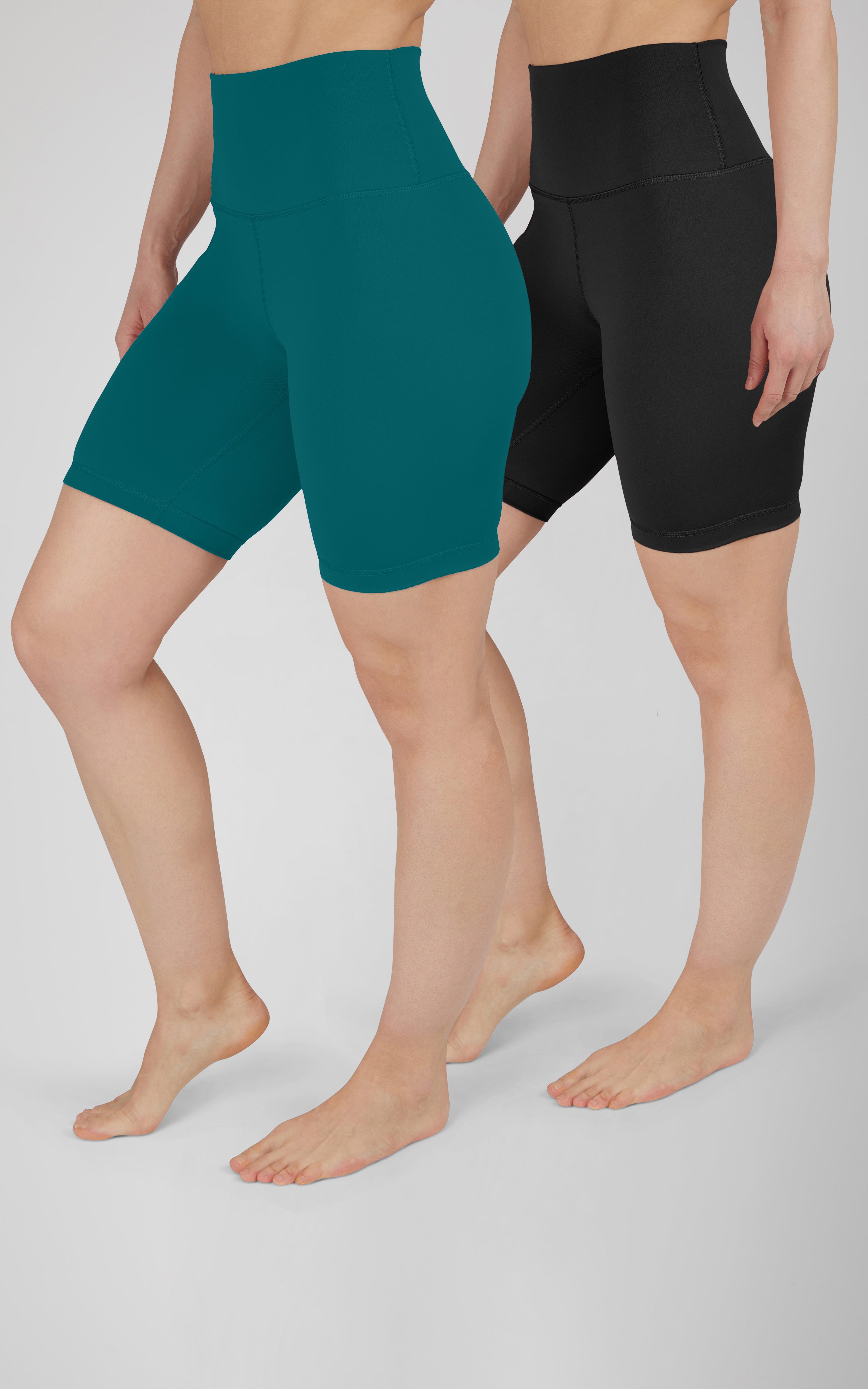 2 PK Lux Super Hi Rise 7" Classic Biker Short