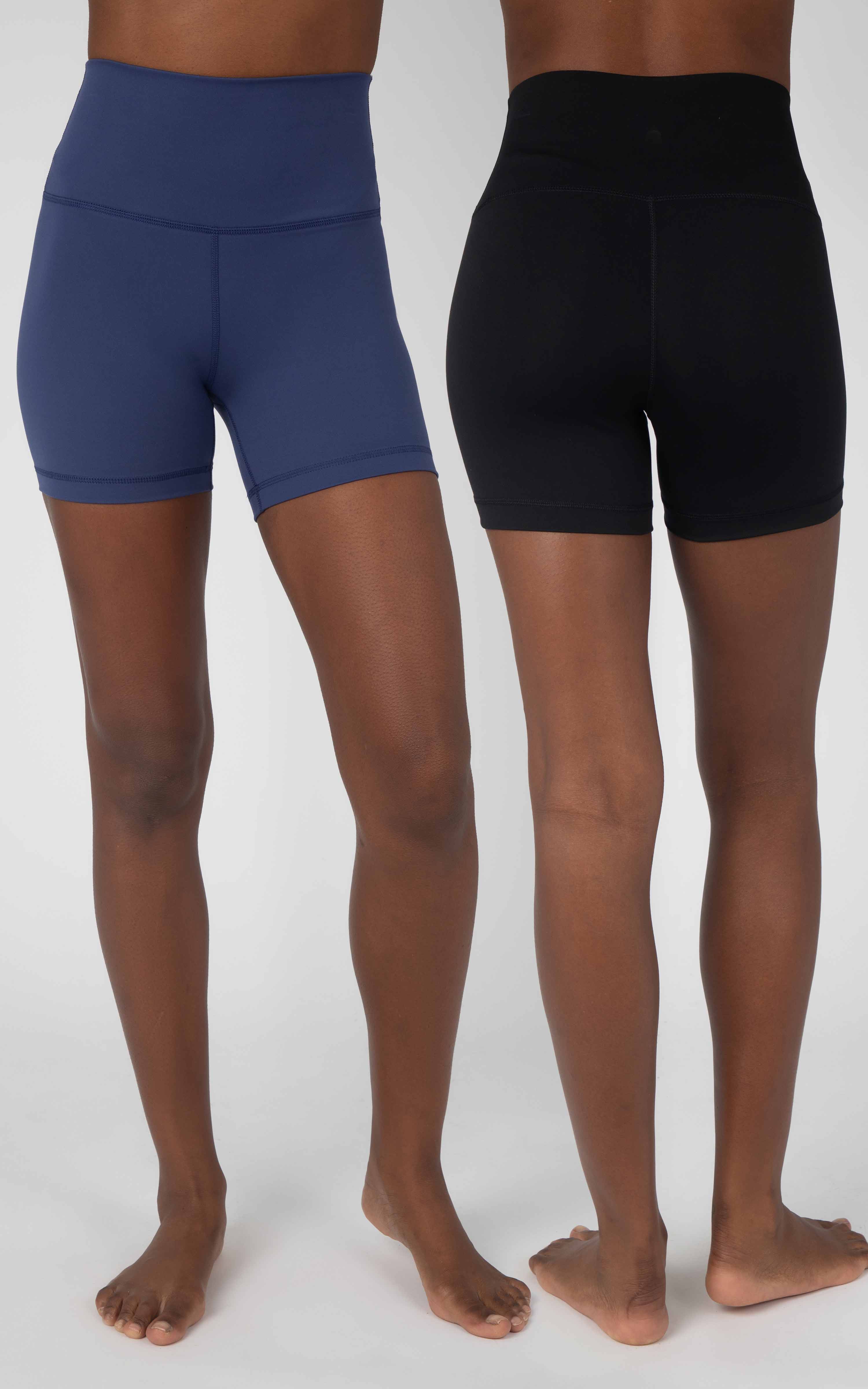 2 Pack Lux Elastic Free High Waist 5" Biker Short