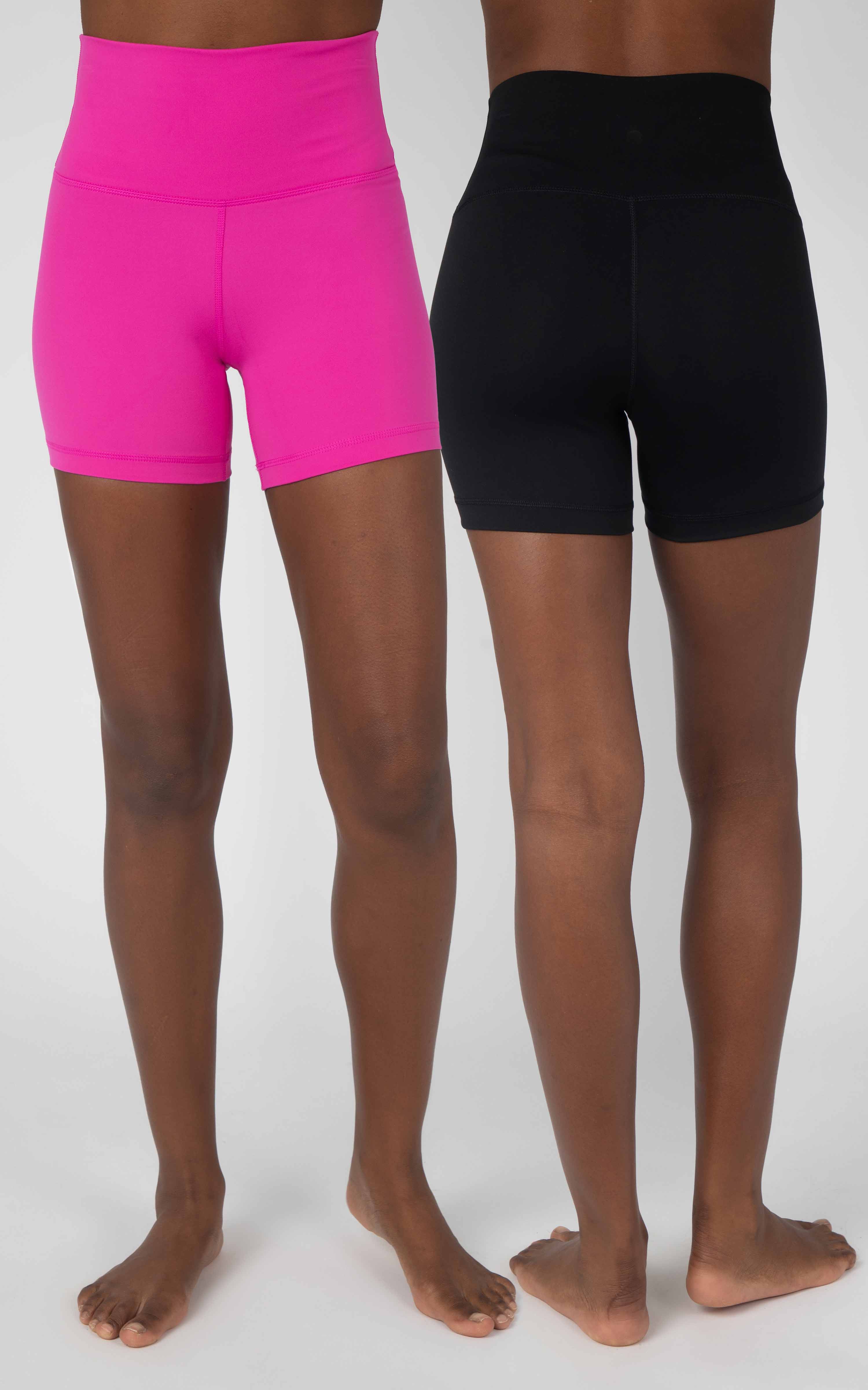 2 Pack Lux Elastic Free High Waist 5" Biker Short