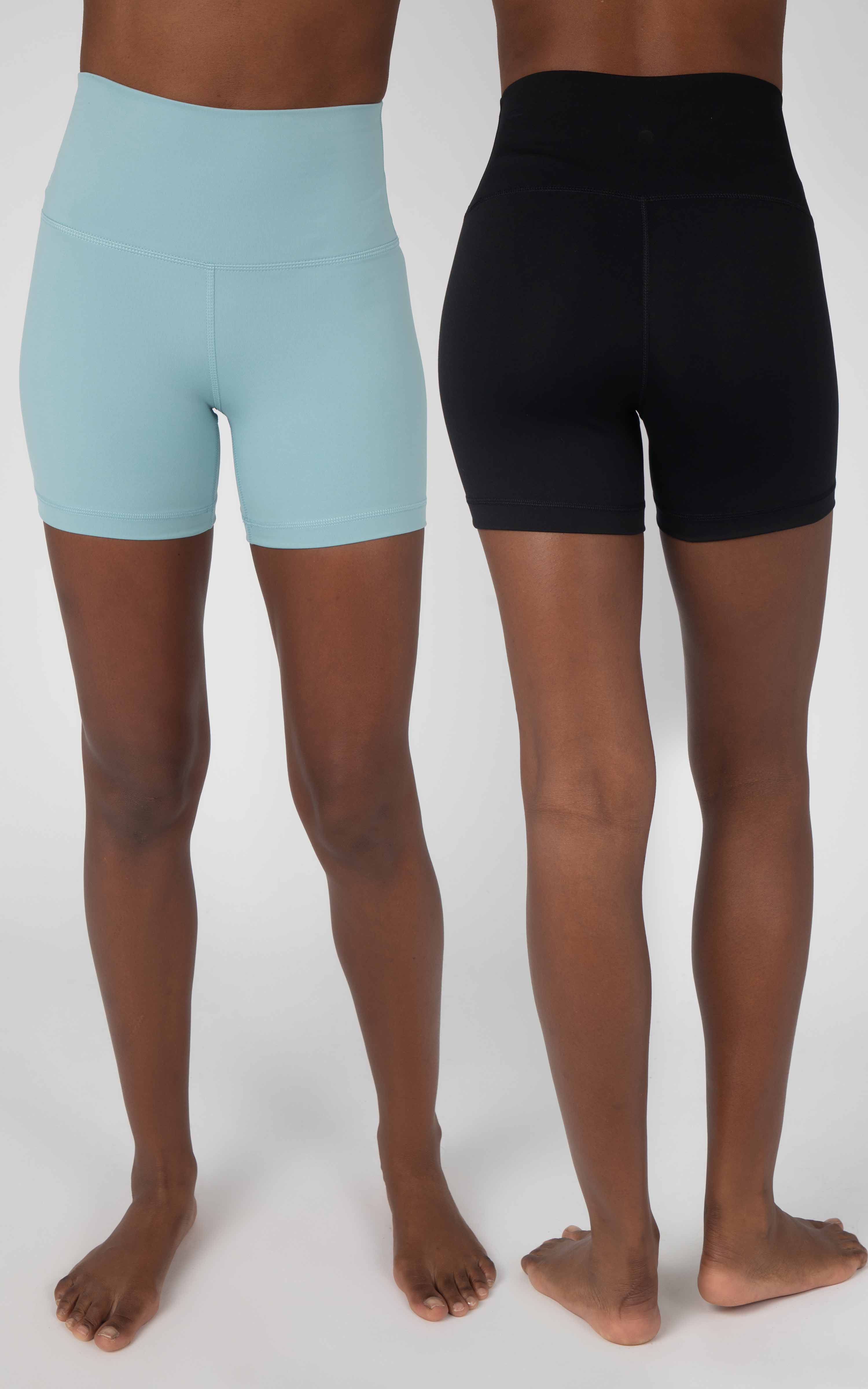 2 Pack Lux Elastic Free High Waist 5" Biker Short