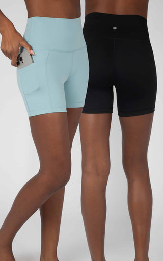 2 PK Lux Classic and Pocketed 5" Shorts