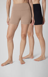 2 PK Lux 5" One Classic and One Pocketed  Shorts - 90 Degree by Reflex