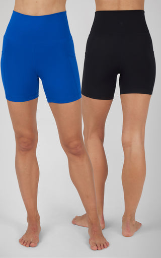 2 PK Lux Classic and Pocketed 5" Shorts