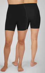 2 PK Lux 5" Super High Waist Bike Shorts - 90 Degree by Reflex