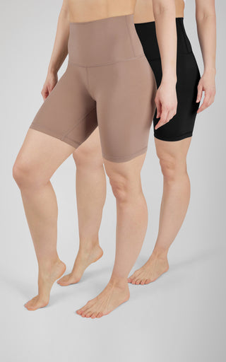 2 PK Lux 7" Super High Waist Bike Short