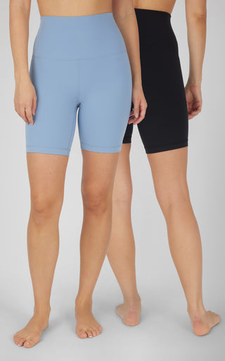 2 PK Lux 7" Super High Waist Bike Short