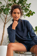Citylite Half Zip Cinched Hem Jacket - 90 Degree by Reflex