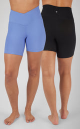 2 PK Ribbed 7" Shorts - 90 Degree by Reflex