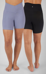2 PK Ribbed 7" Shorts - 90 Degree by Reflex