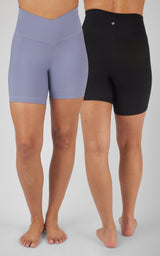 2 PK Ribbed 7" Shorts - 90 Degree by Reflex