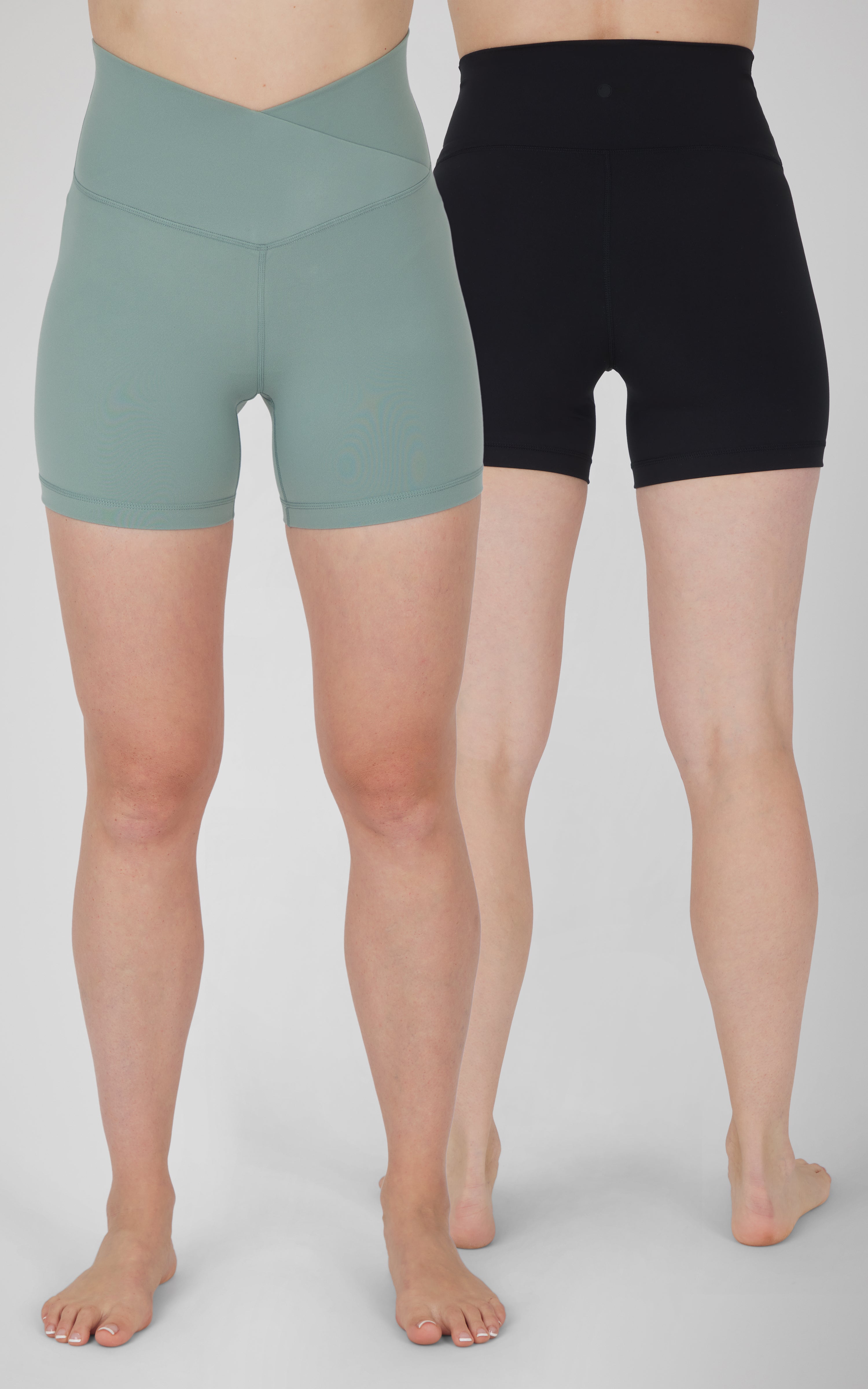 2 Pack Lux 5" Crossover Waist and Classic Bike Short