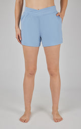 Lux Crossover Waistband 4" Side Pocket Short - 90 Degree by Reflex