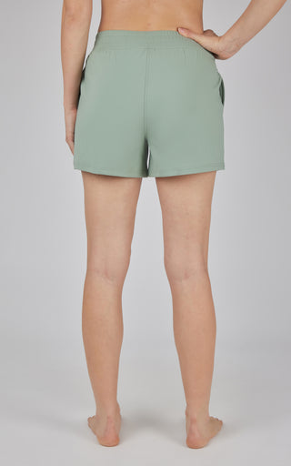 Lux Crossover Waistband 4" Side Pocket Short