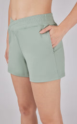 Lux Crossover Waistband 4" Side Pocket Short