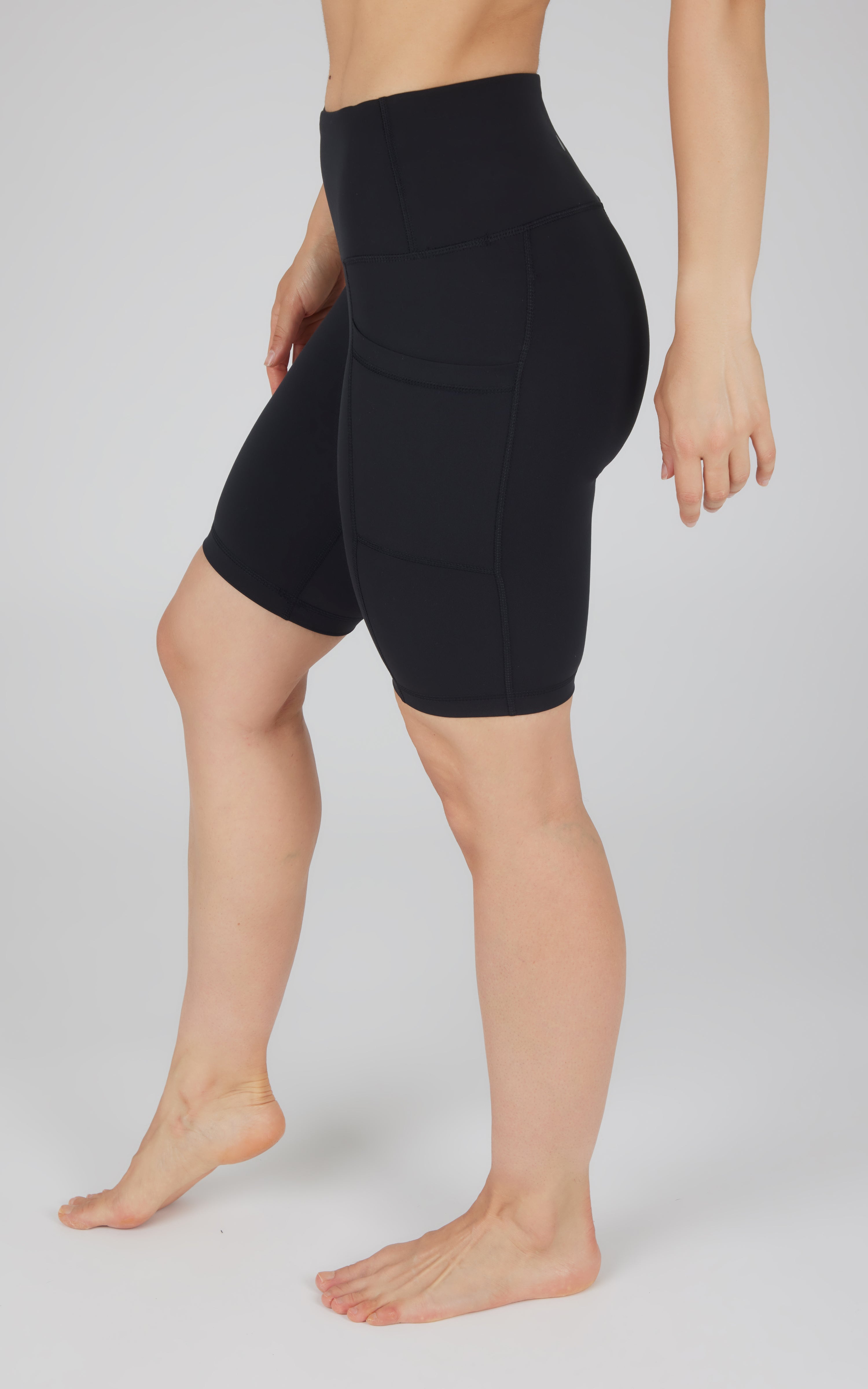 Tribeca High Waist 9" Short with Side Pockets - 90 Degree by Reflex